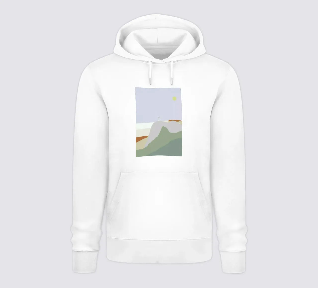 Hochfelln Mountain View felpa con cappuccio da XOXO Arte