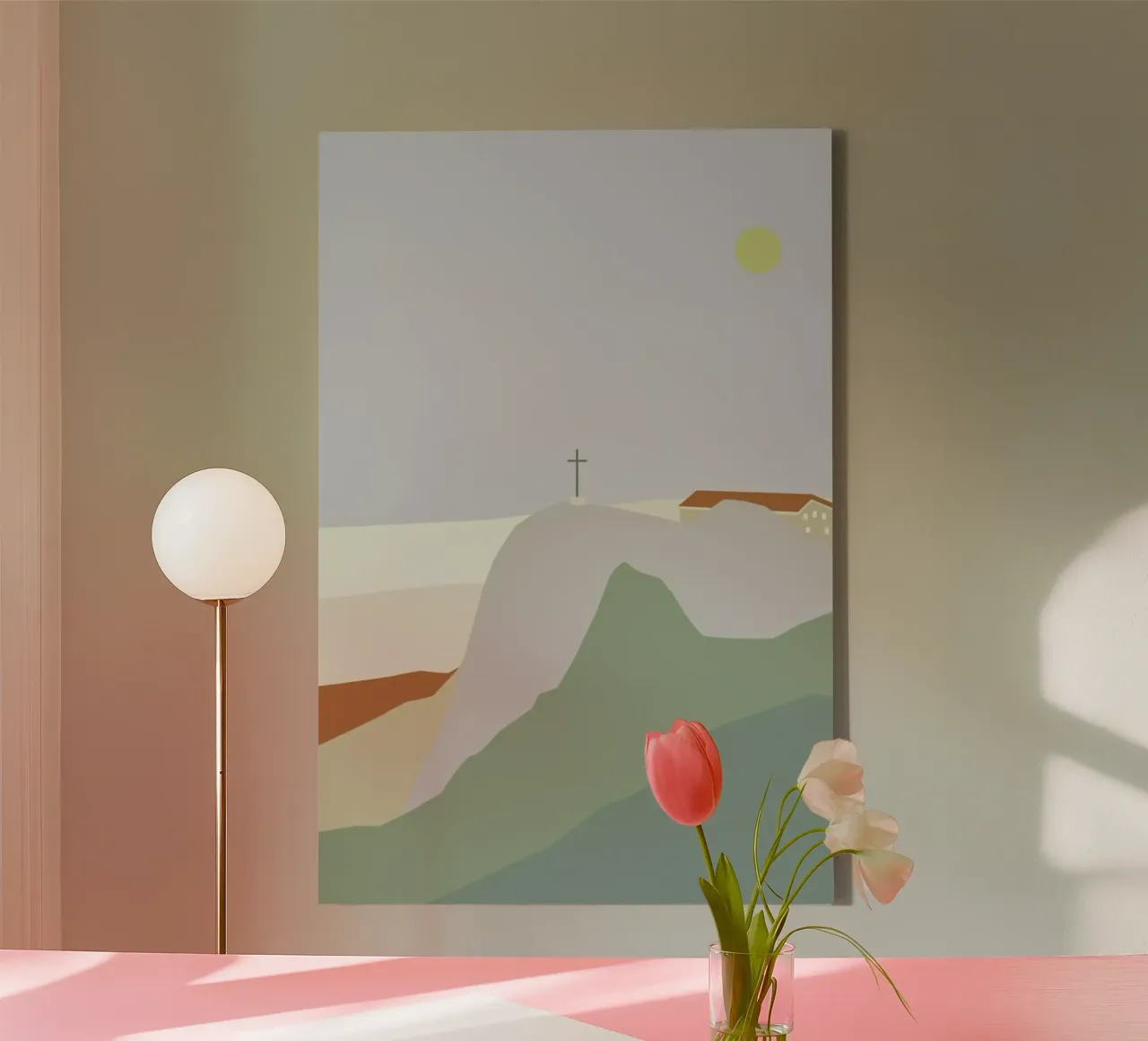 Hochfelln Mountain View canvas by XOXO Arte