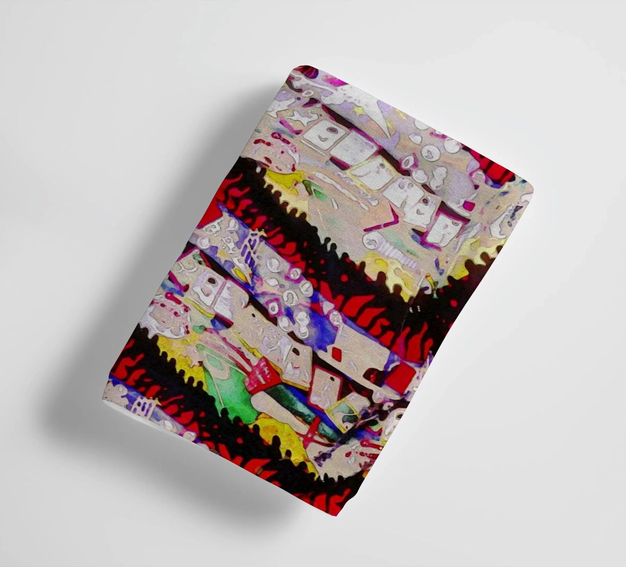 Smudge of Portrait Biggie Rapper towel by Gunawan Rb