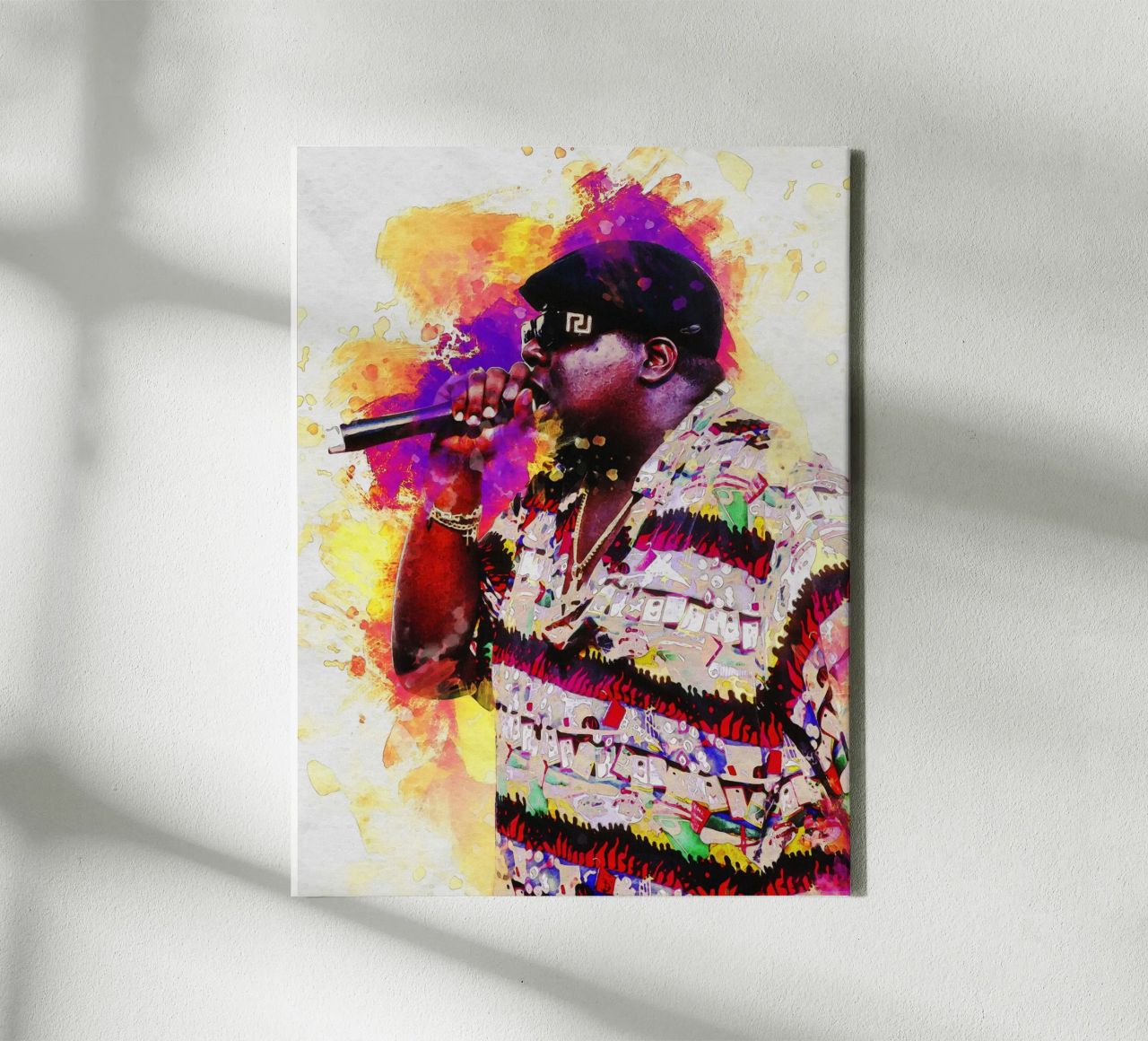 Smudge of Portrait Biggie Rapper canvas by Gunawan Rb