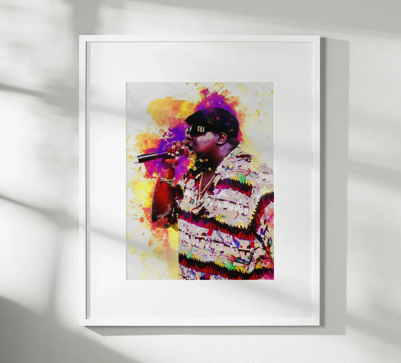 Sbaffo di ritratto Biggie Rapper poster da Gunawan Rb