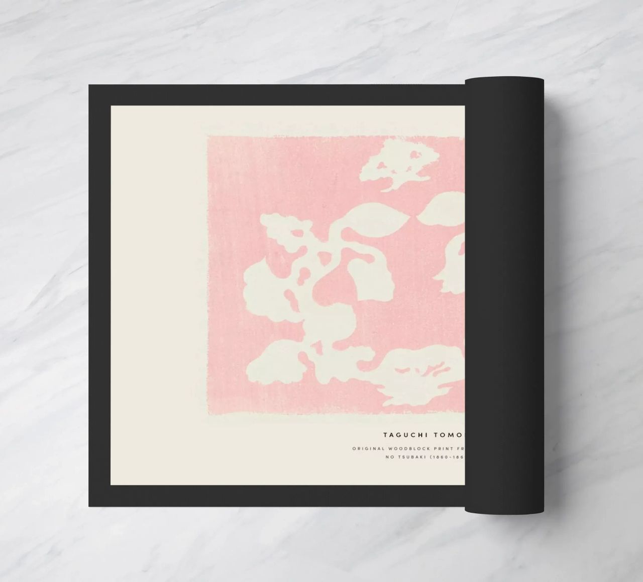 Tomoki - Nature Woodblock Print zerbino da Vintage by JUNIQE