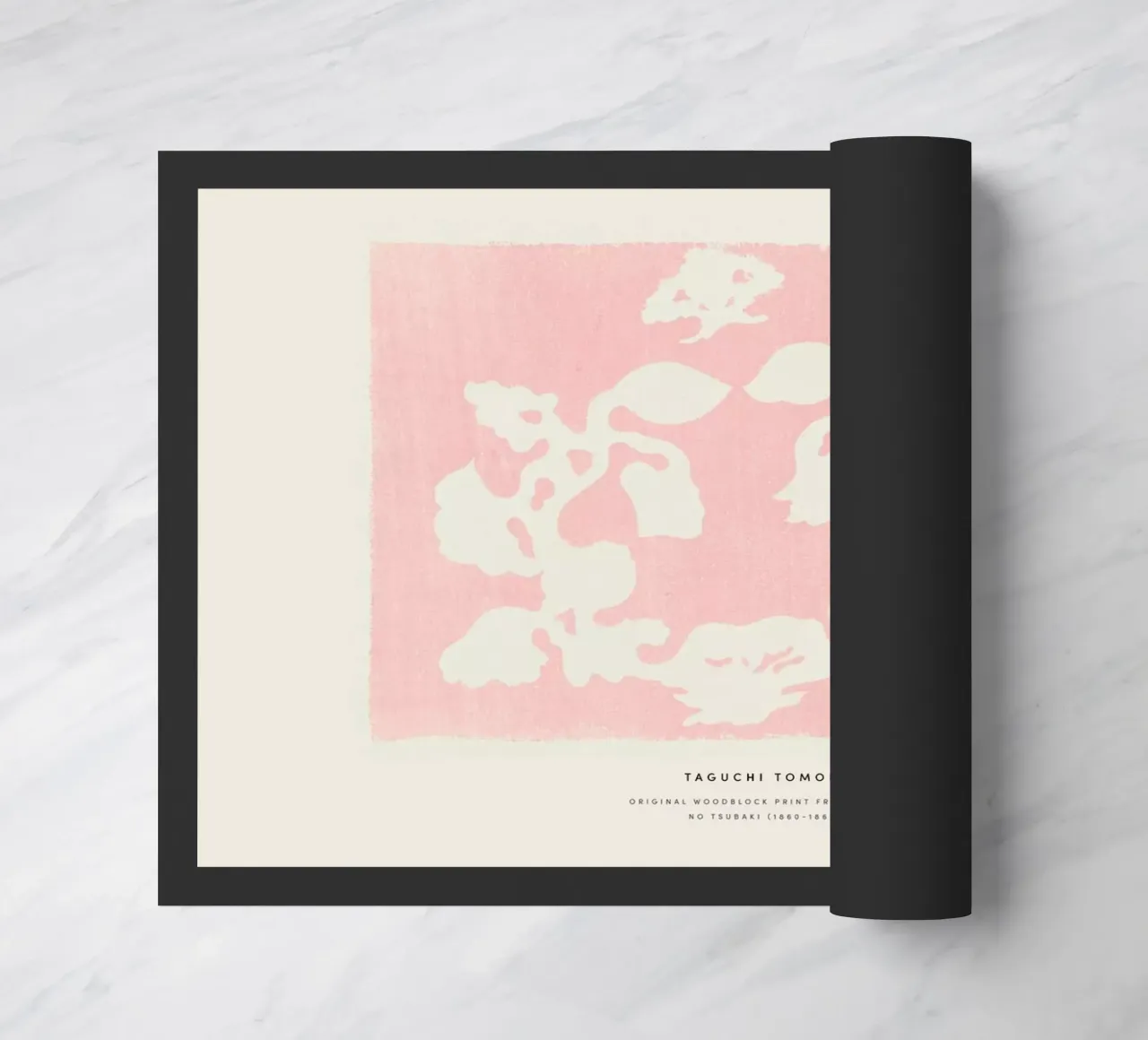 Tomoki - Nature Woodblock Print felpudo de Vintage by JUNIQE