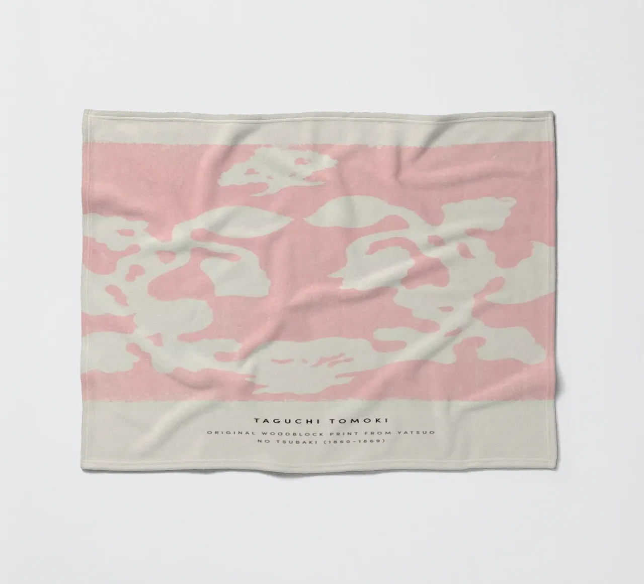 Tomoki - Nature Woodblock Print coperta in pile da Vintage by JUNIQE