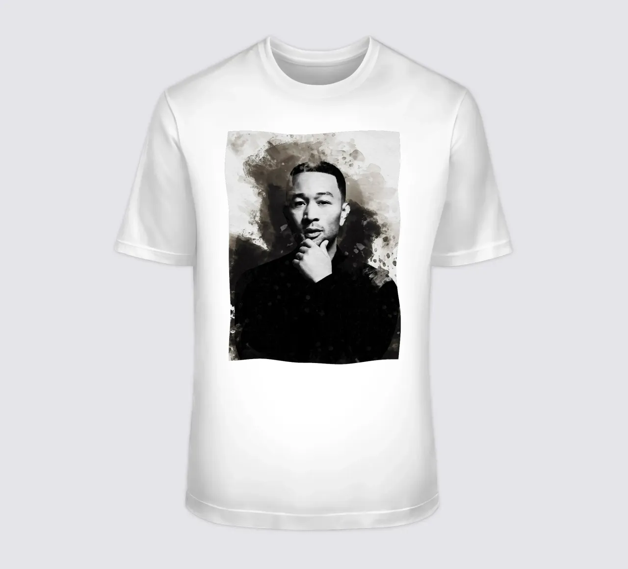 Macchia di ritratto John Legend t-shirt da Gunawan Rb