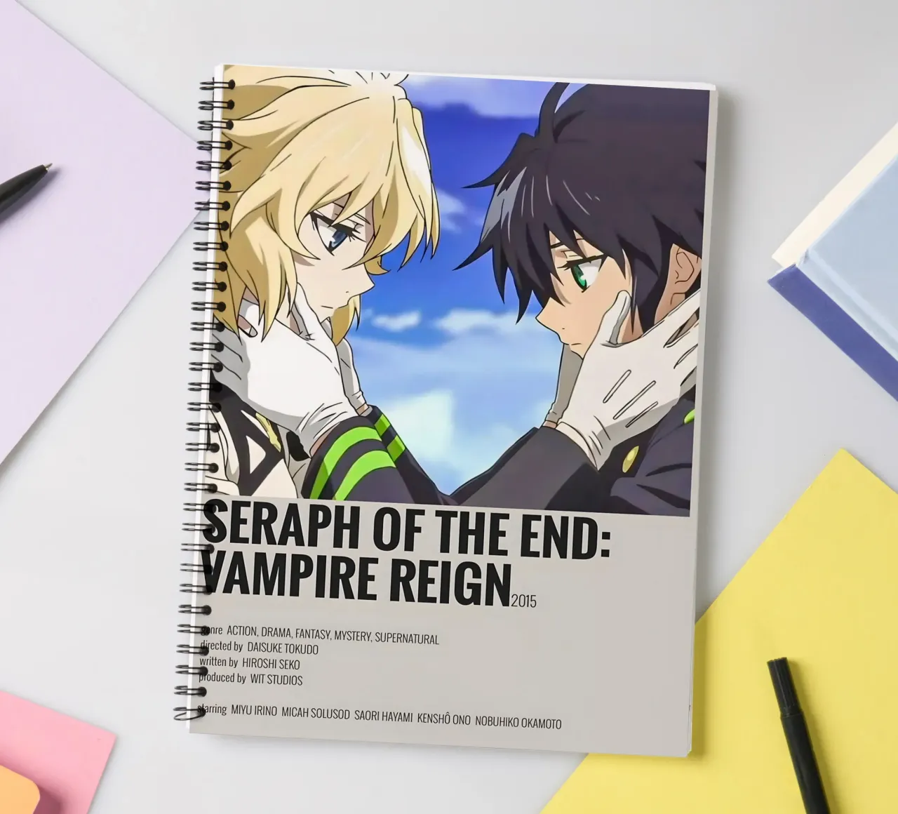 SERAPH OF THE END: VAMPIRE REIGN 2015 spiral notebook by Totoya