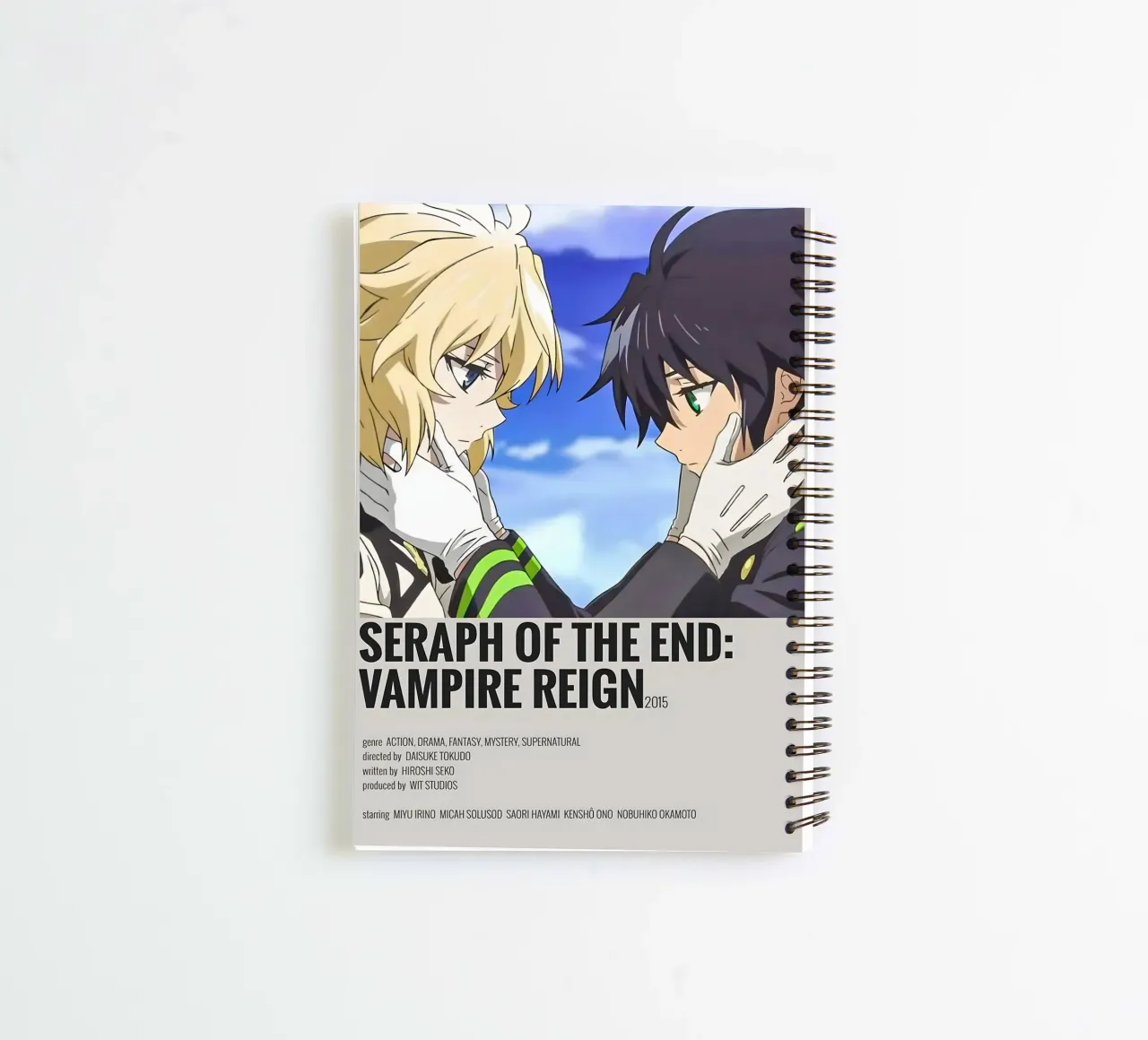 SERAPH OF THE END: VAMPIRE REIGN 2015 spiral notebook by Totoya