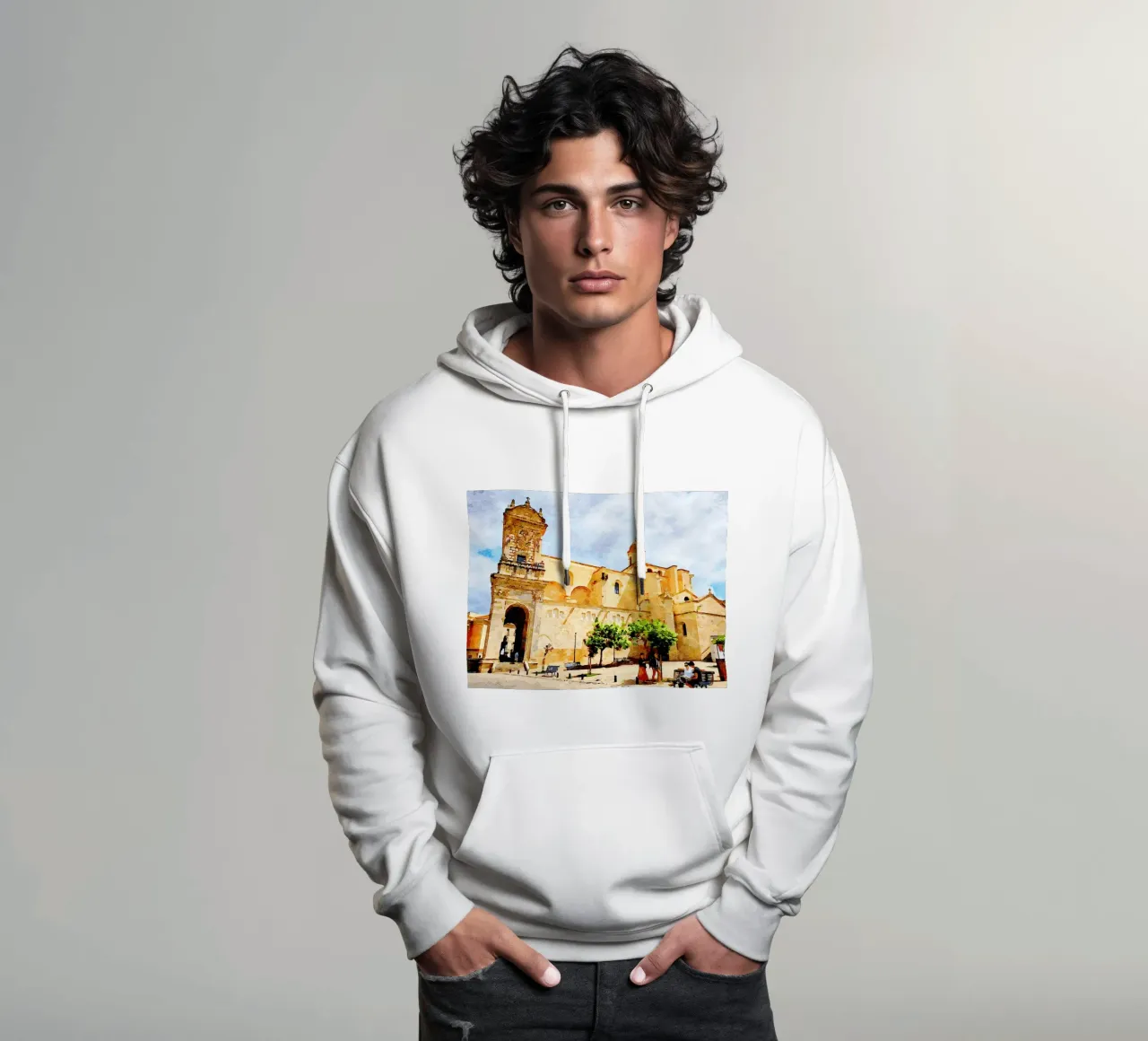 Sassari felpa con cappuccio da Massimo Frascogna