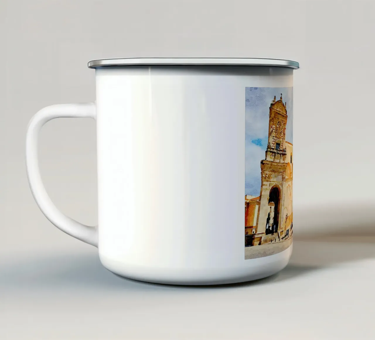 Sassari tazza in smalto da Massimo Frascogna