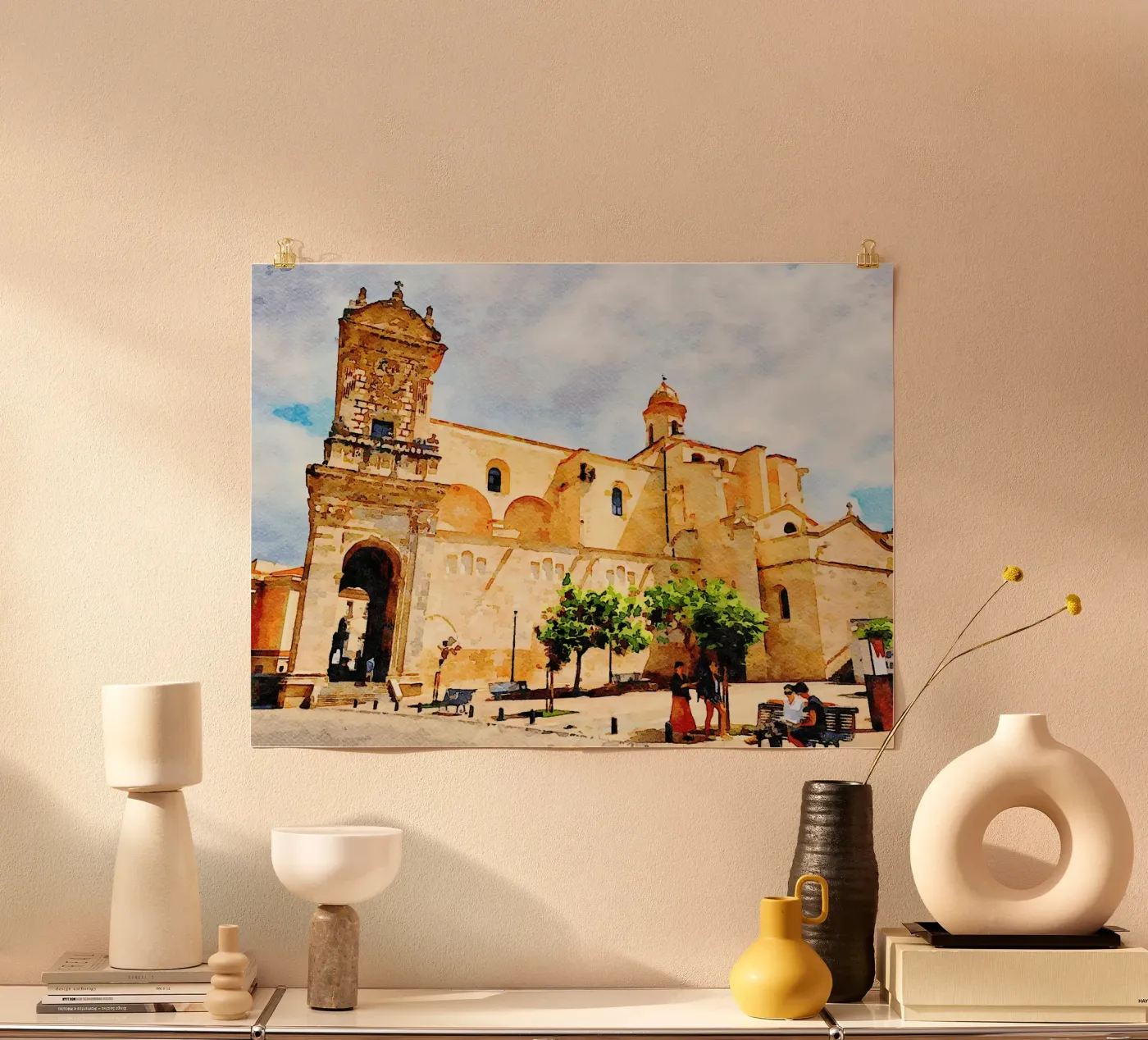 Sassari Poster von Massimo Frascogna