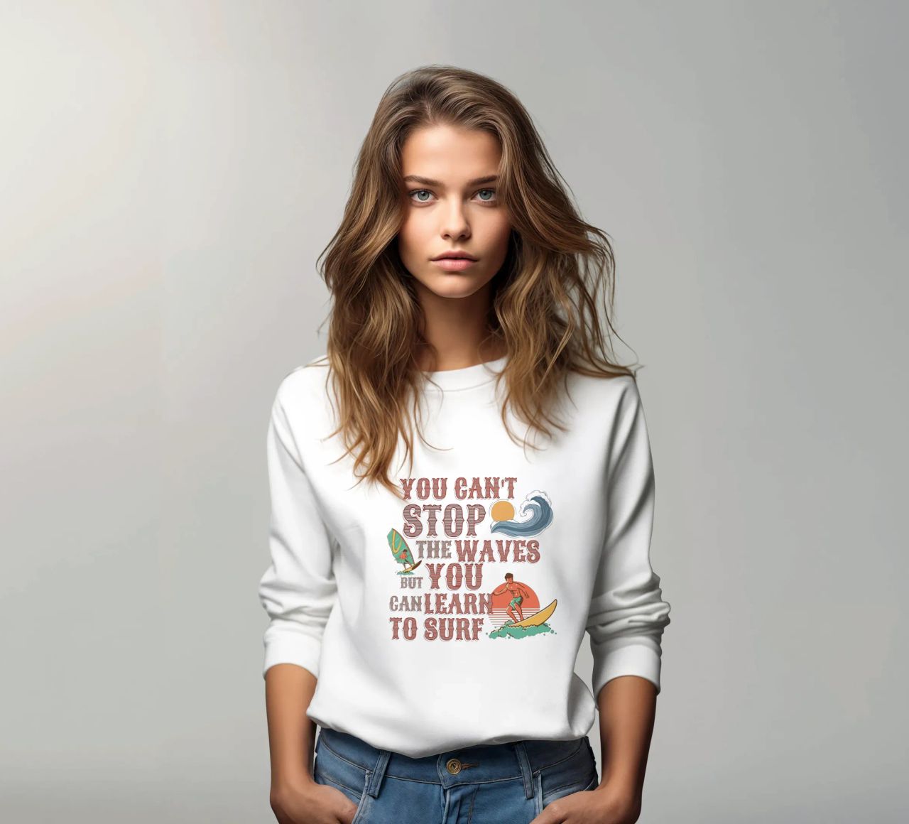 You Can't Stop The Waves Citas sudadera de Gunawan Rb