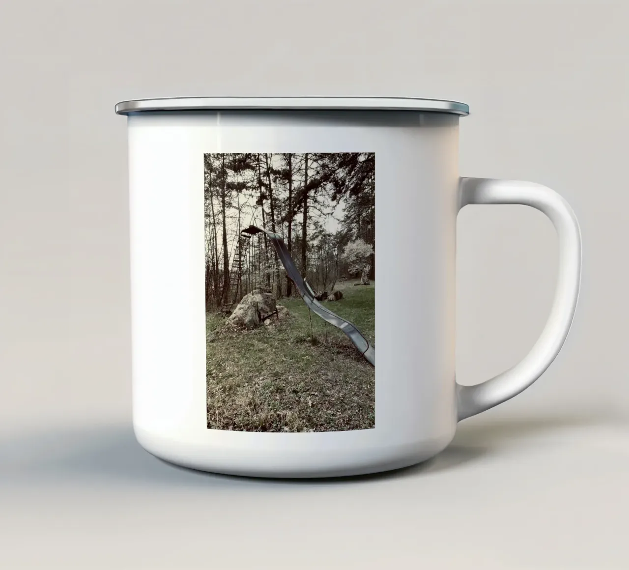 Slideshow Emaille Tasse von ChiasMata CozMos