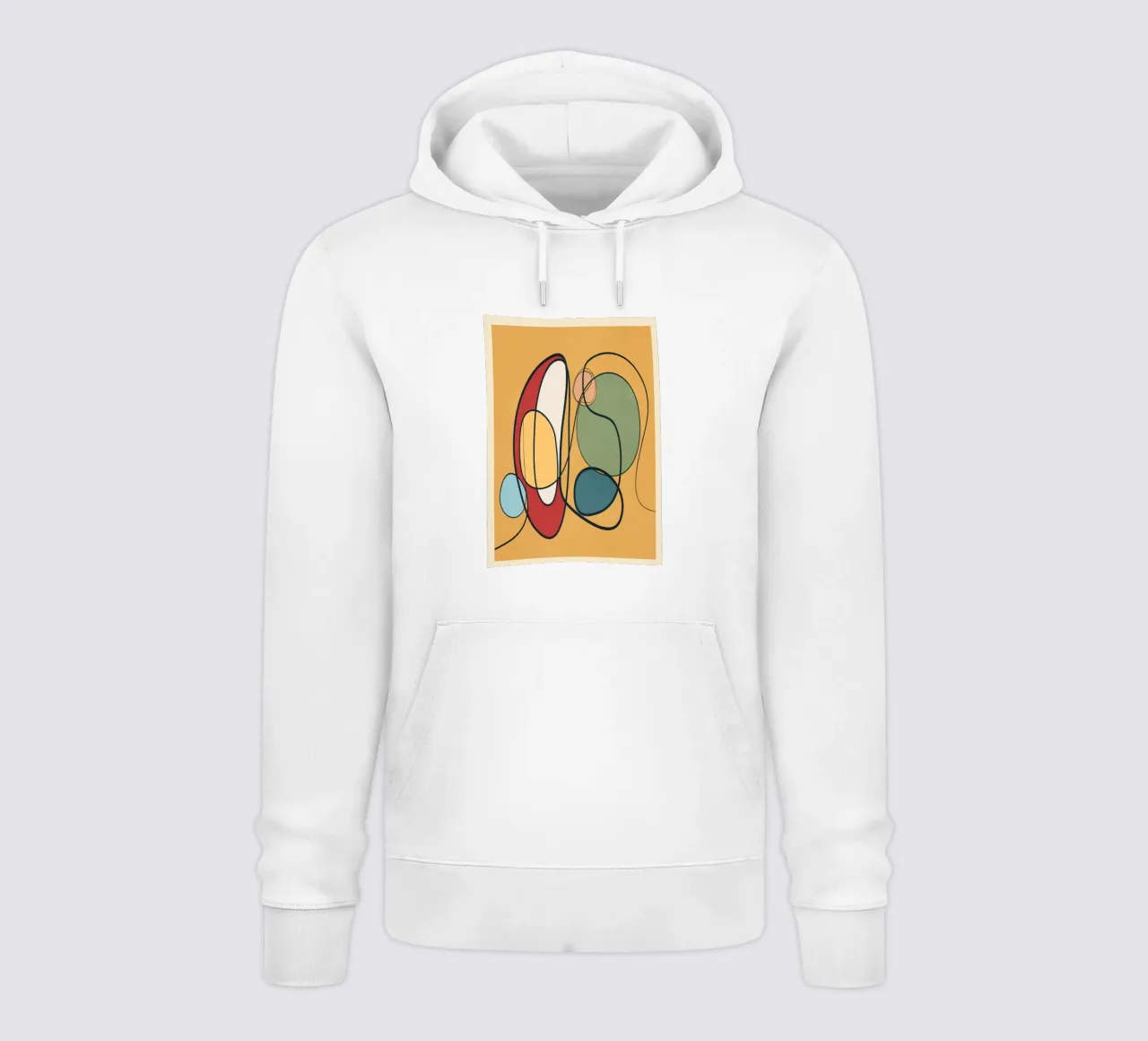 Abstract Line 3 felpa con cappuccio da cityart