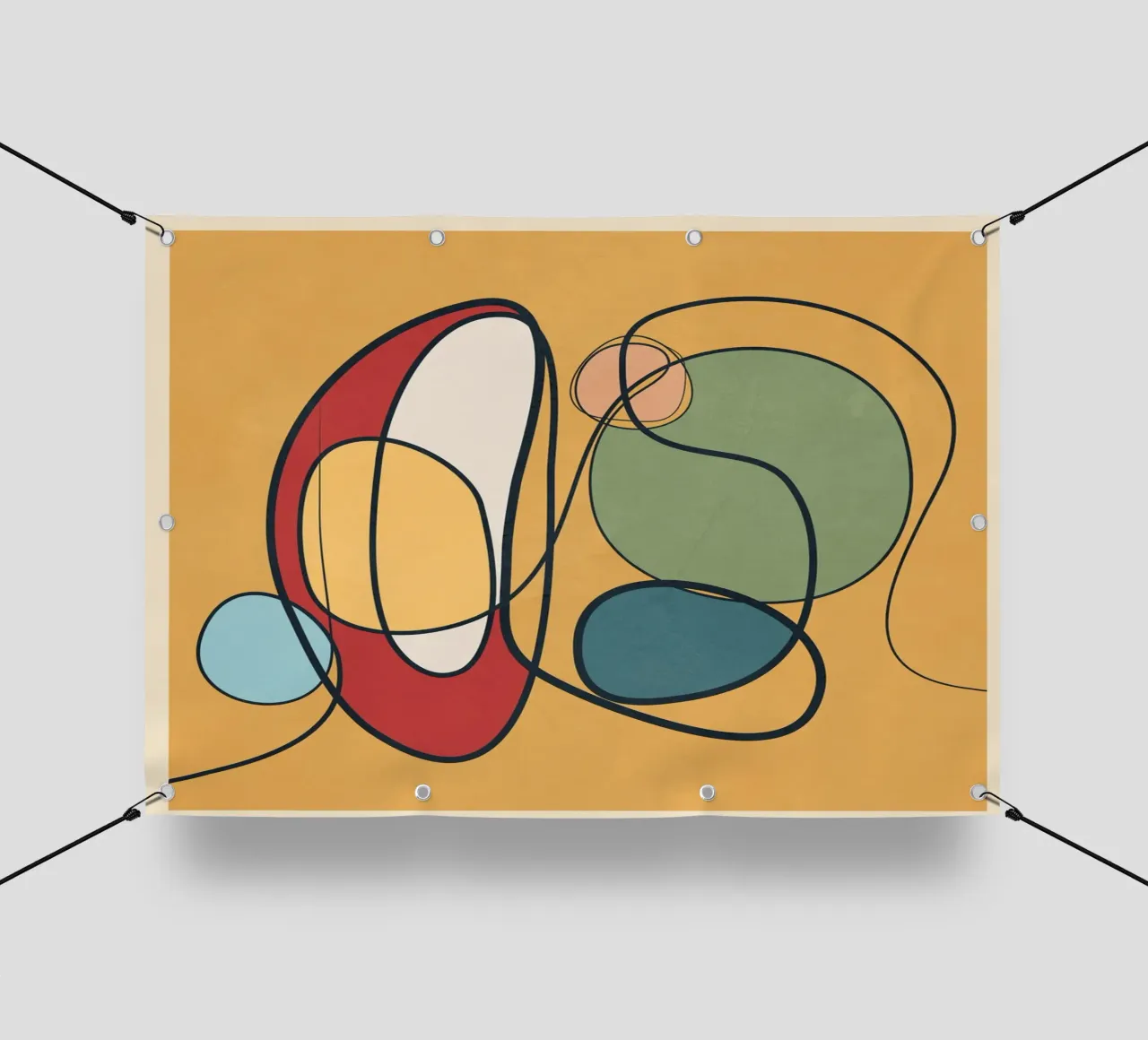 Abstract Line 3 telo in pvc da cityart