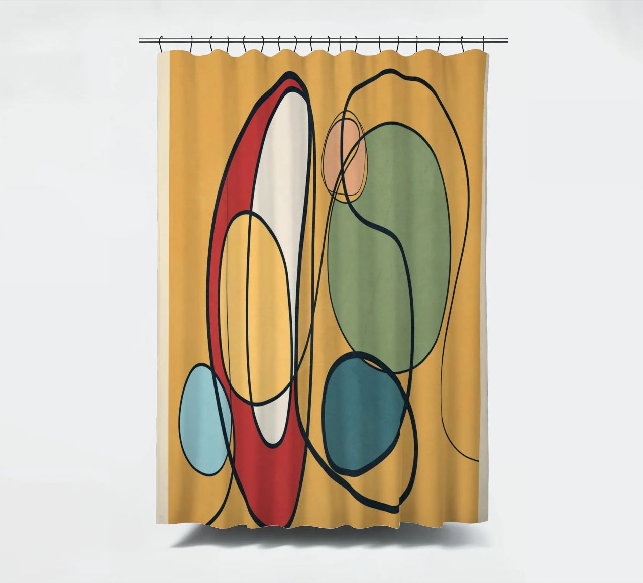 Abstract Line 3 Duschvorhang von cityart