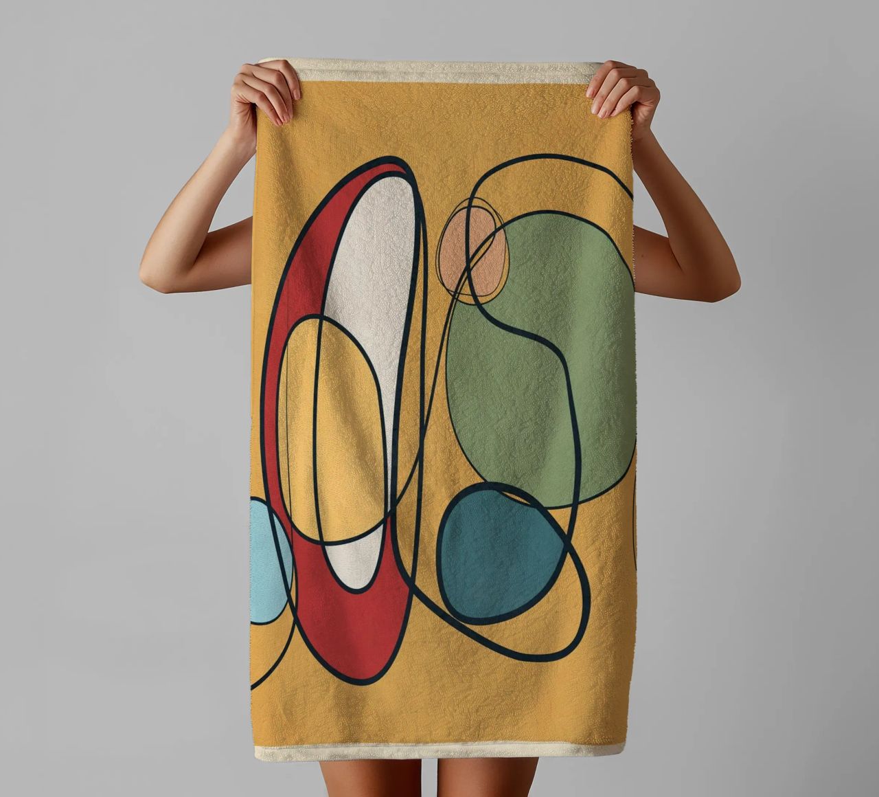 Abstract Line 3 Handtuch von cityart