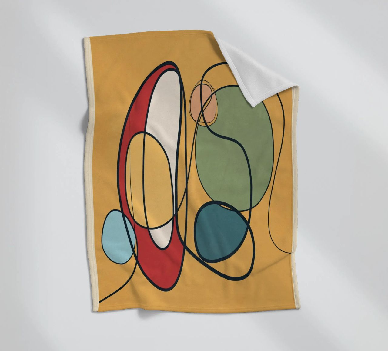 Abstract Line 3 Fleecedecke von cityart