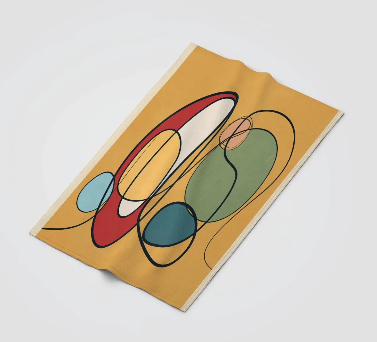 Abstract Line 3 fleece blanket by cityart
