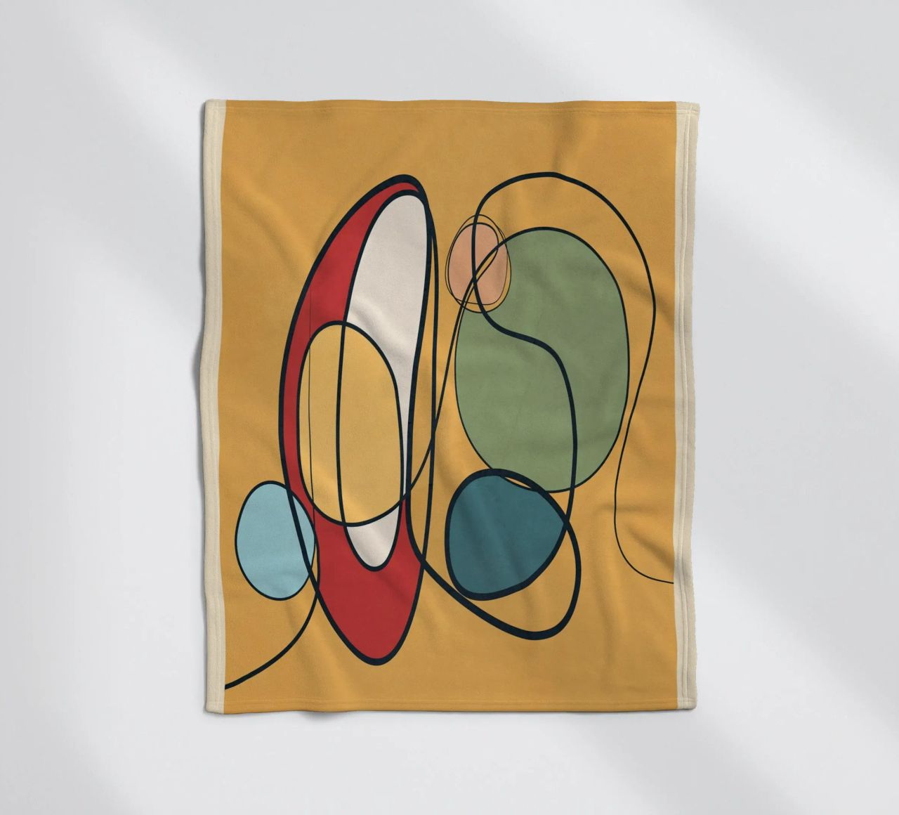 Abstract Line 3 Fleecedecke von cityart