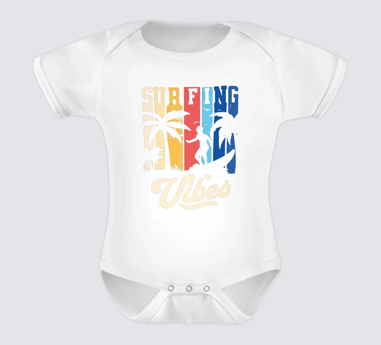 Surfen Vibes Kurzarm Babybody von Gunawan Rb