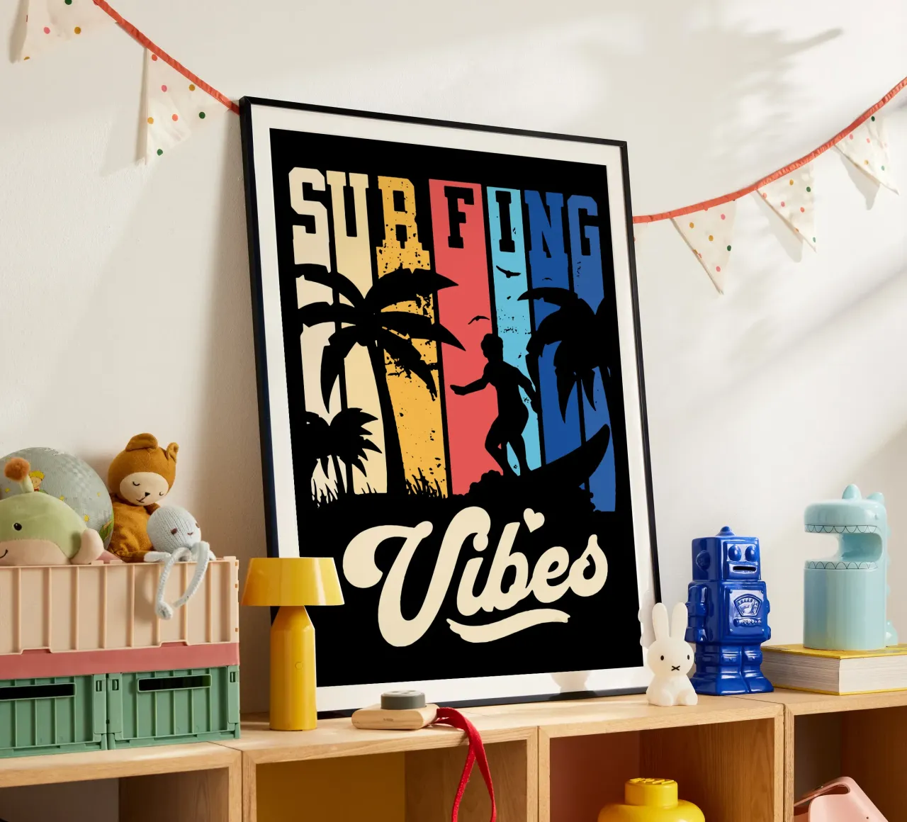 Surfen poster van Gunawan Rb