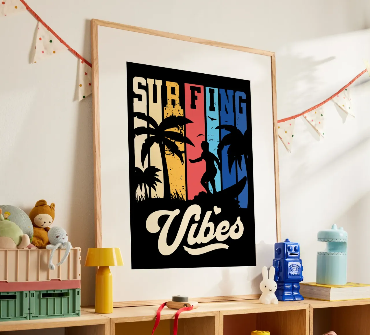 Surfen poster van Gunawan Rb