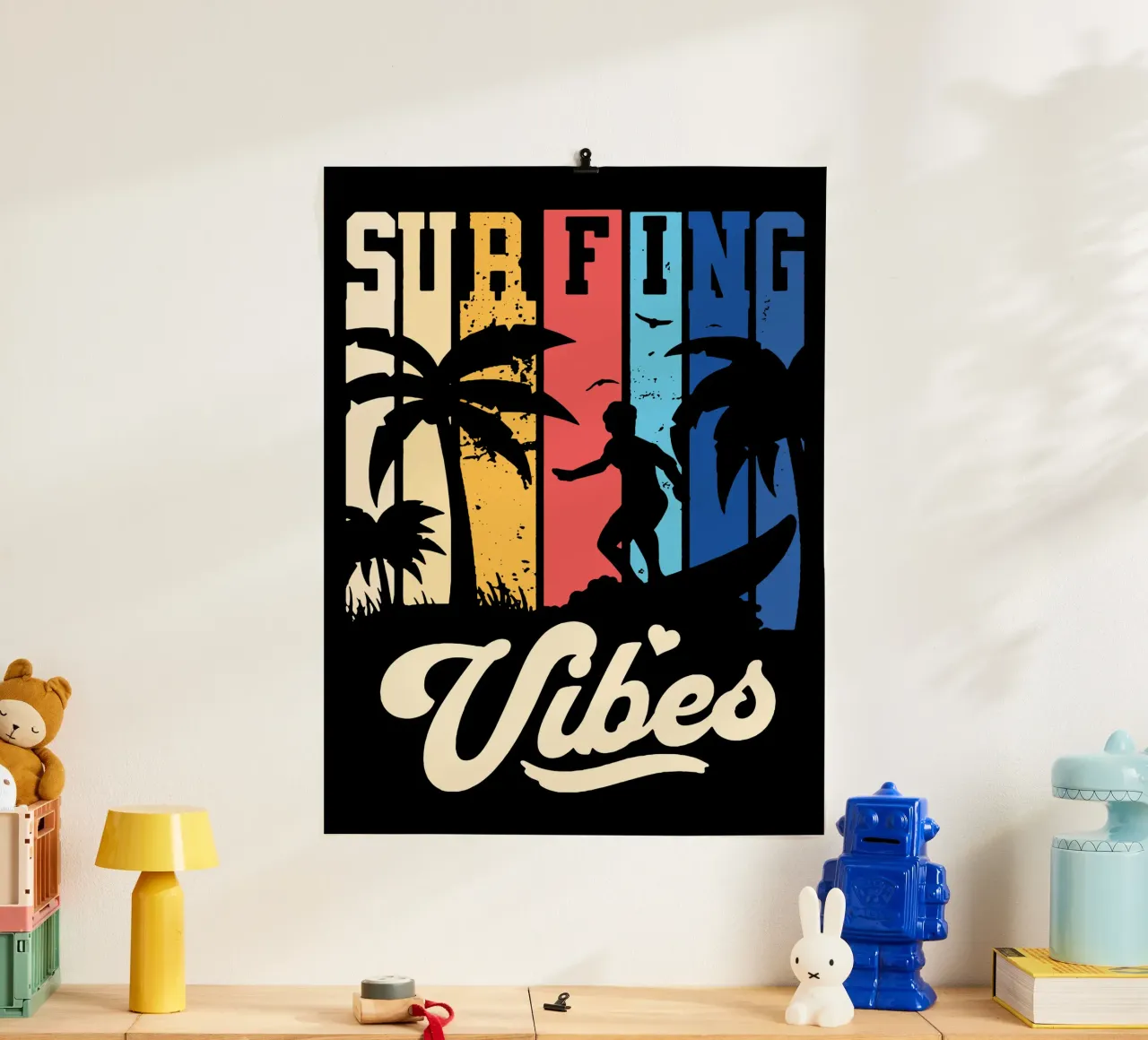 Surfen poster van Gunawan Rb