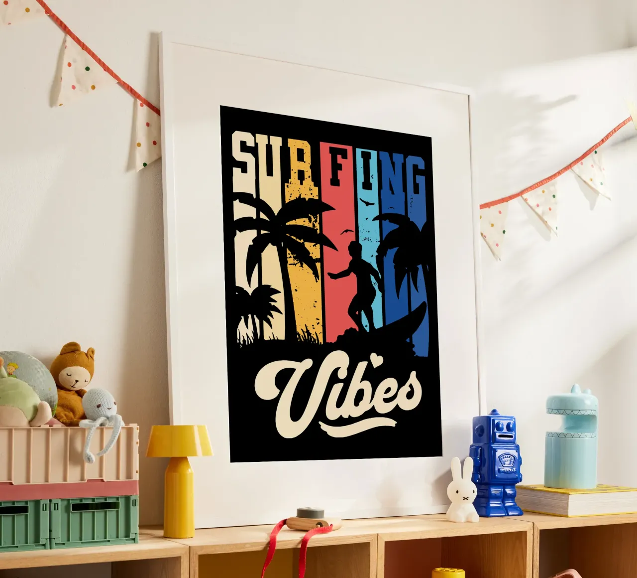 Surfen poster van Gunawan Rb