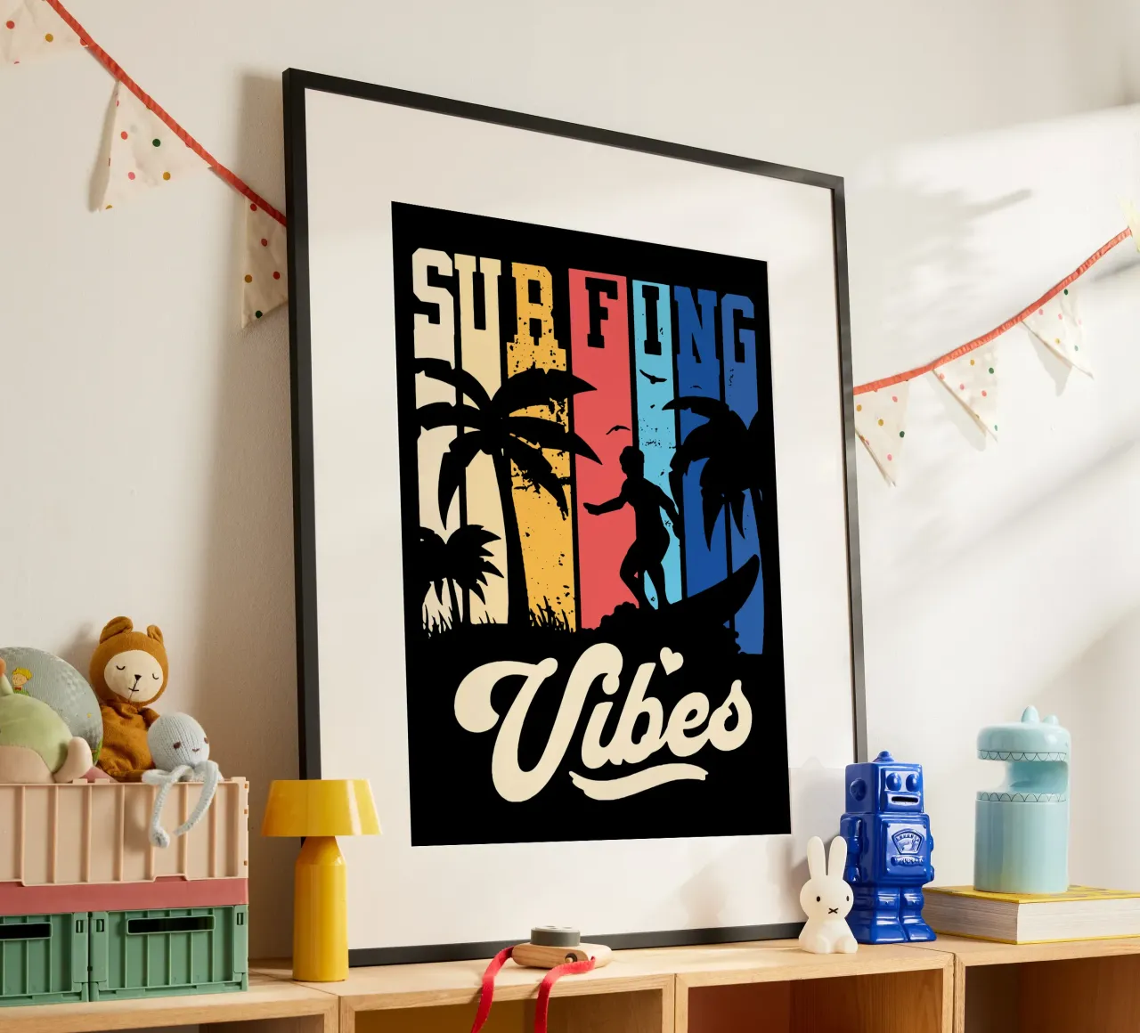 Surfen poster van Gunawan Rb