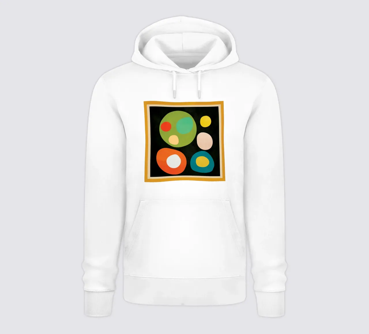 Mid-Century Abstract Balance felpa con cappuccio da cityart