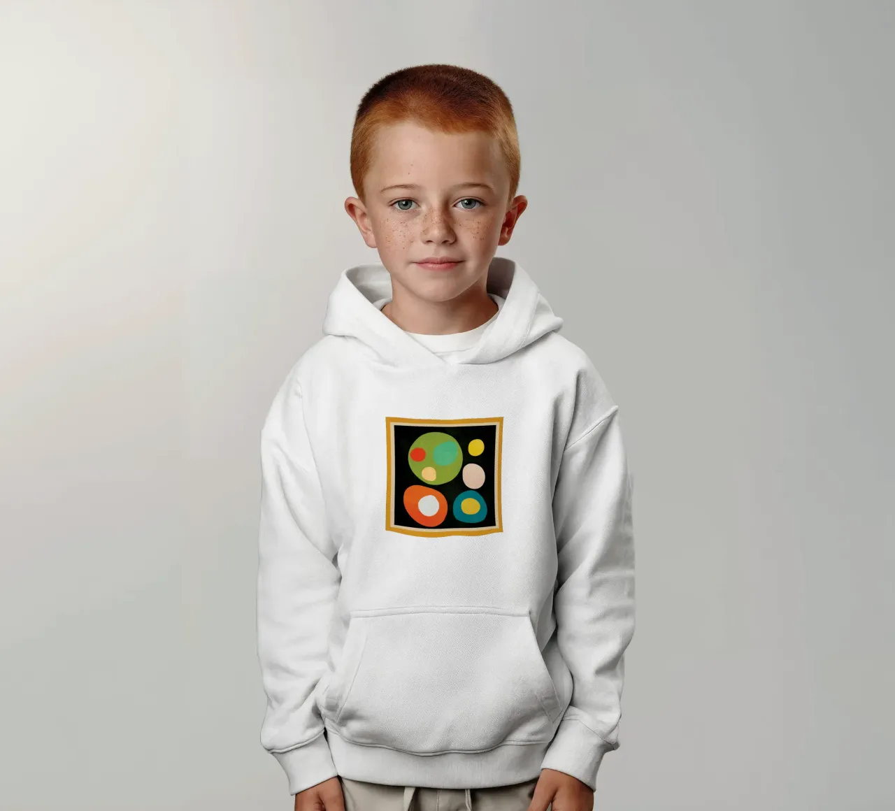 Mid-Century Abstract Balance sudadera con capucha para niño de cityart