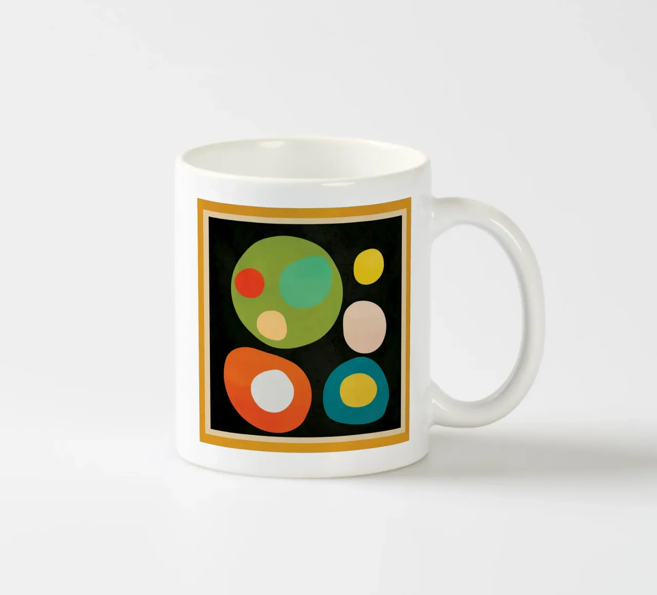 Mid-Century Abstract Balance tazza in ceramica da cityart
