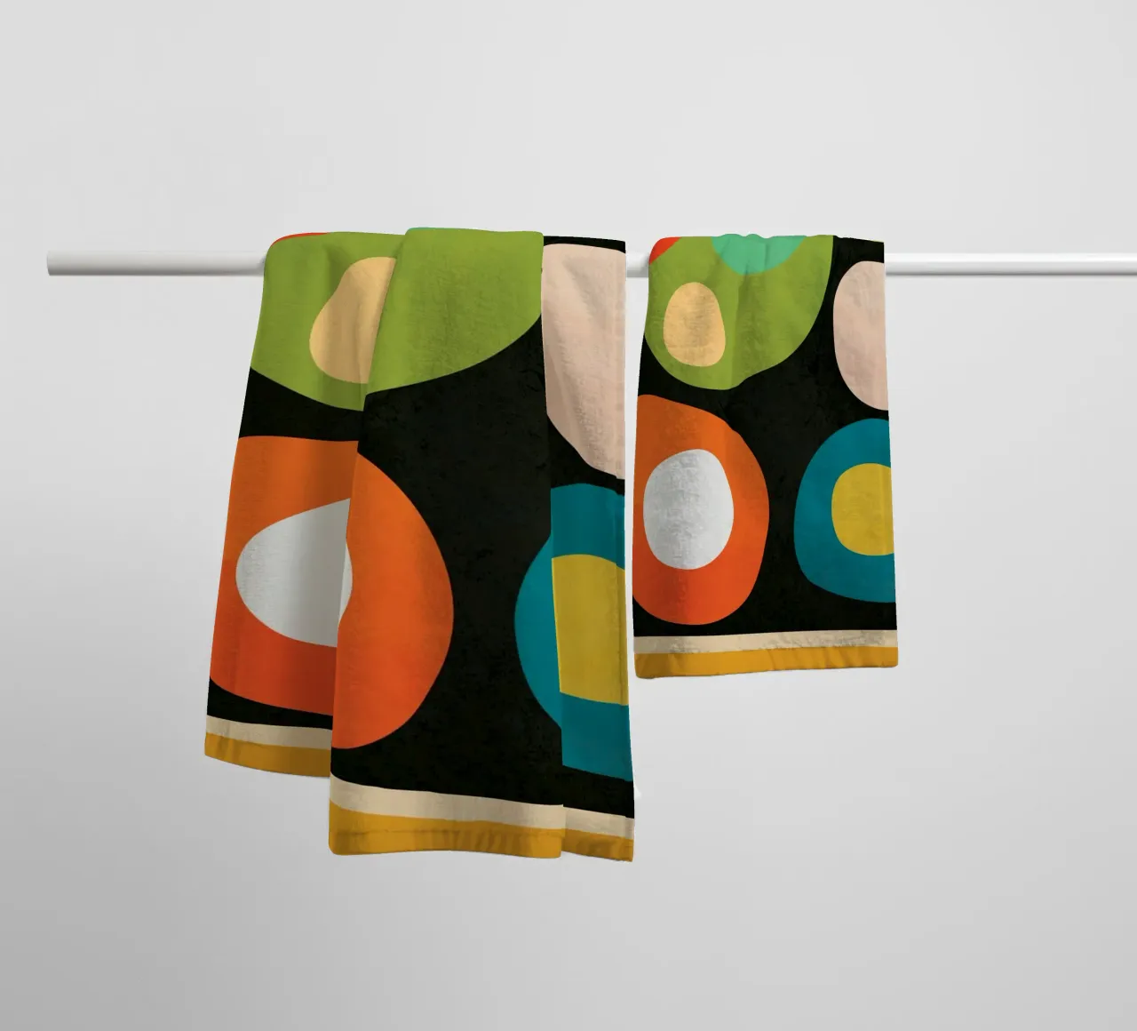 Mid-Century Abstract Balance asciugamano da bagno da cityart