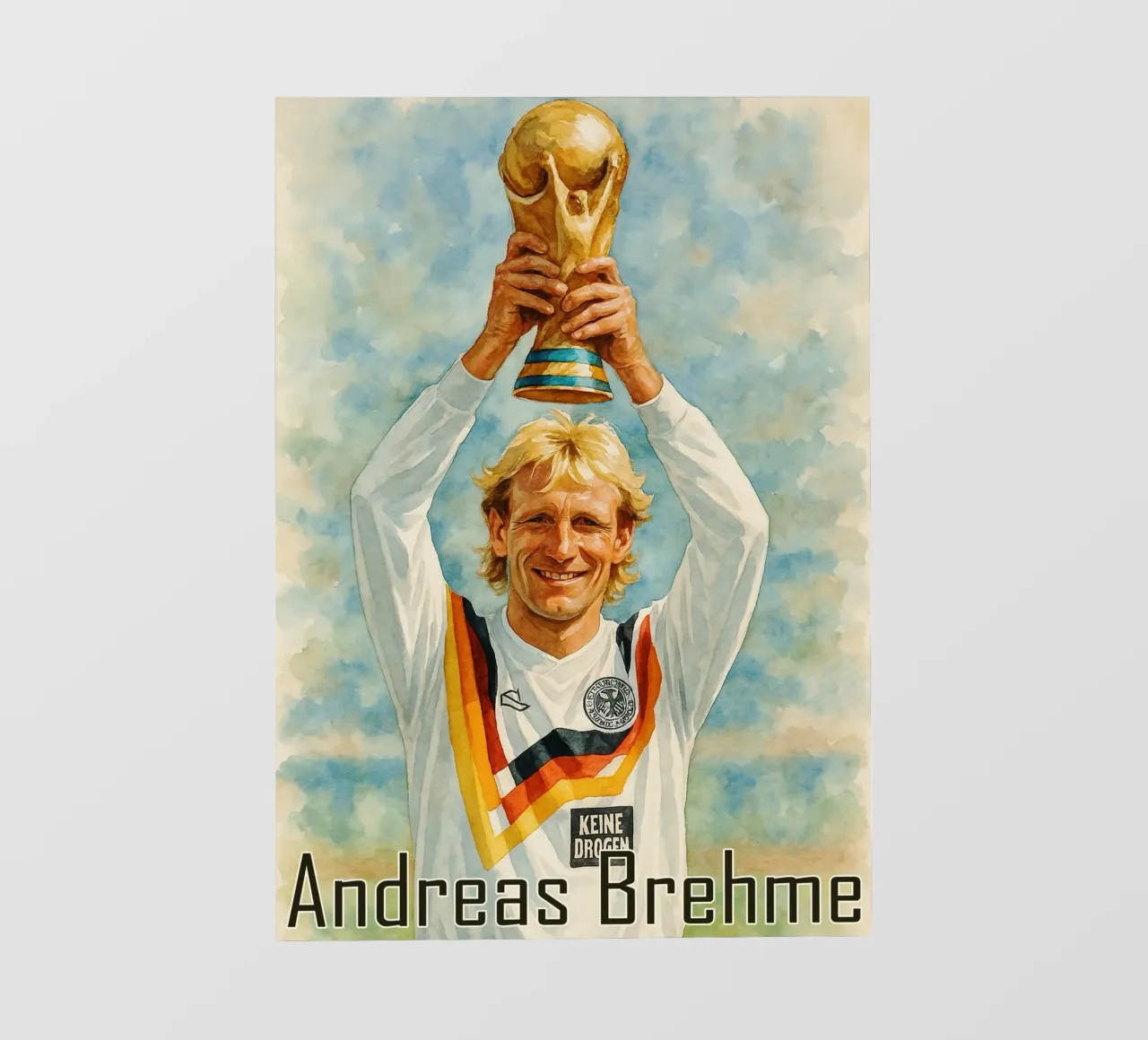 Andreas Brehme Repainting Imagination Redrawing backlit film by MOKAIYA