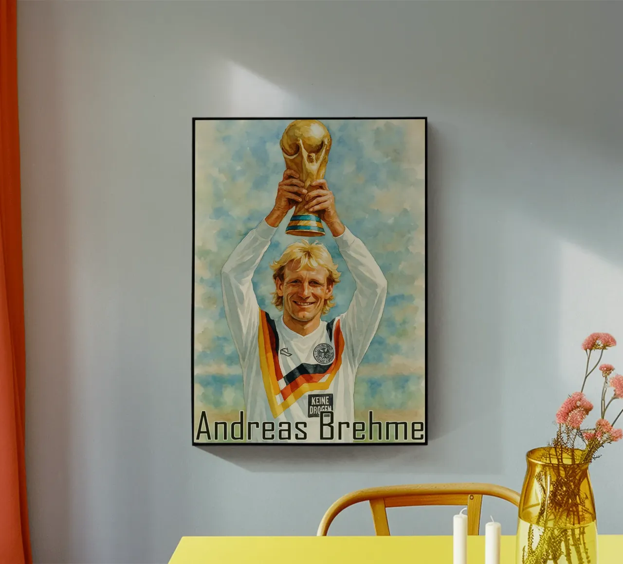 Andreas Brehme Übermalen Vorstellen Umgestalten Acryl-Glas von MOKAIYA