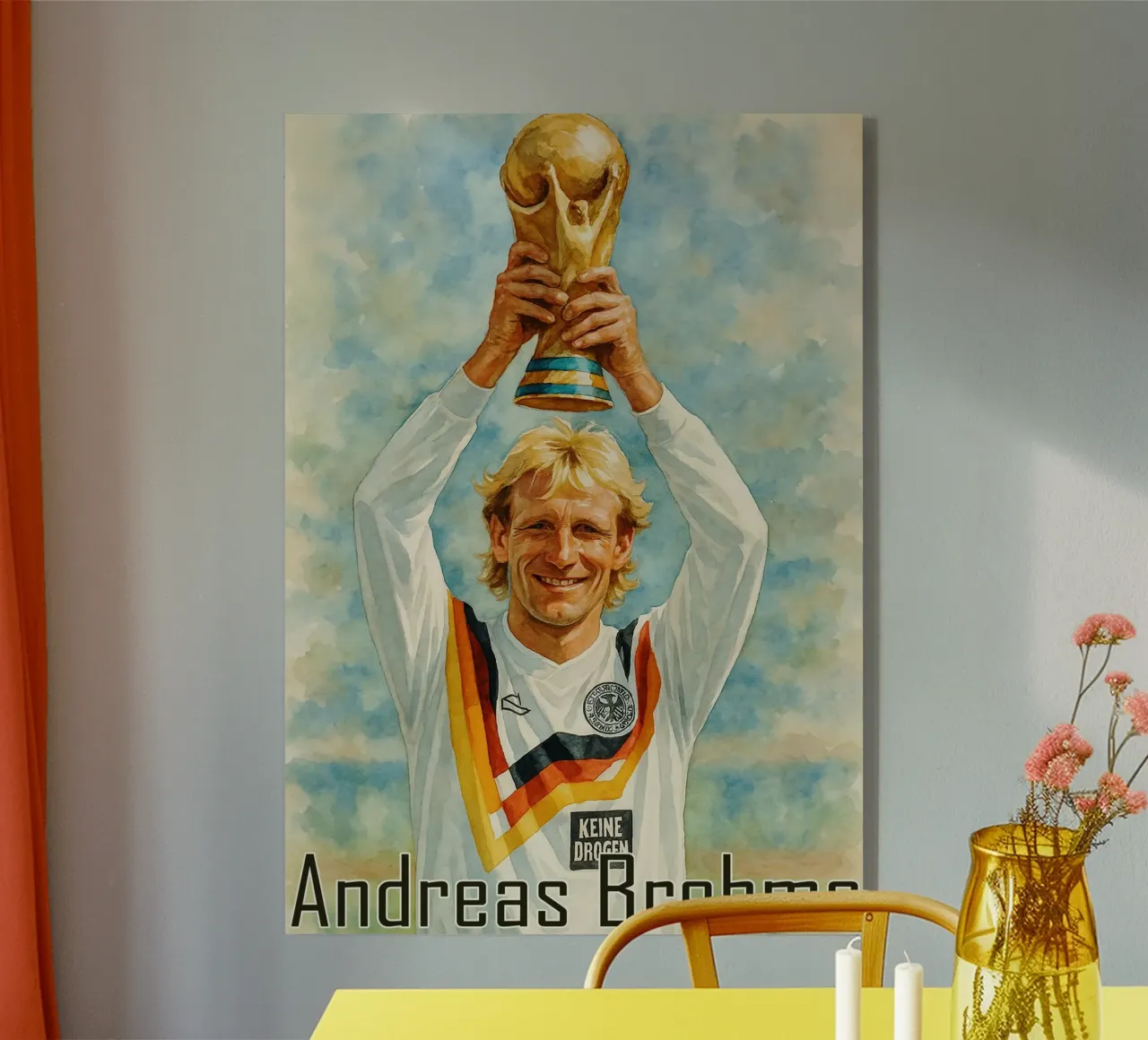 Andreas Brehme Übermalen Vorstellen Umgestalten Acryl-Glas von MOKAIYA