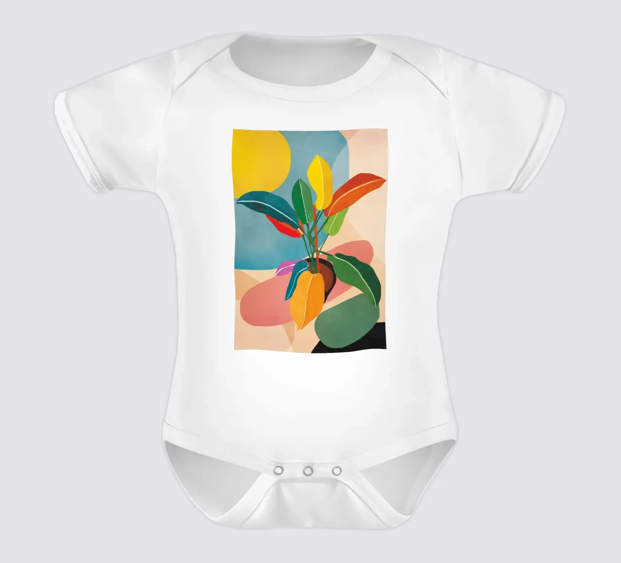 Colorful Branching Out 37 body neonato maniche corte da cityart