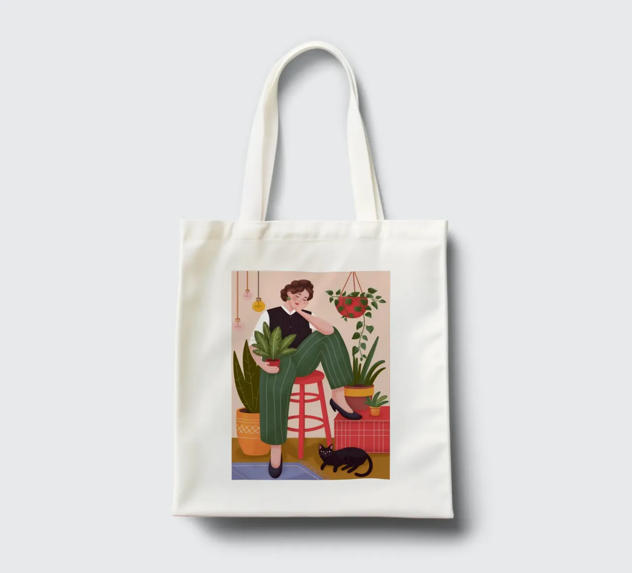 Contemplative Green Serenity tote bag by Fine Sanctuary
