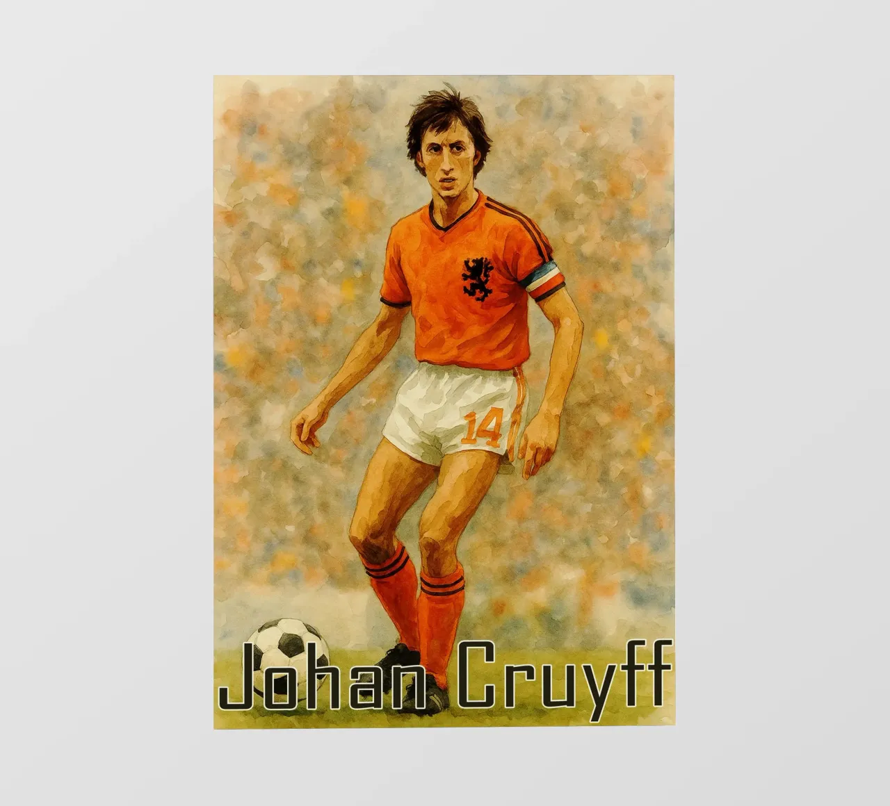 Johan Cruyff Repainting Imagination Redrawing pvc cover by MOKAIYA
