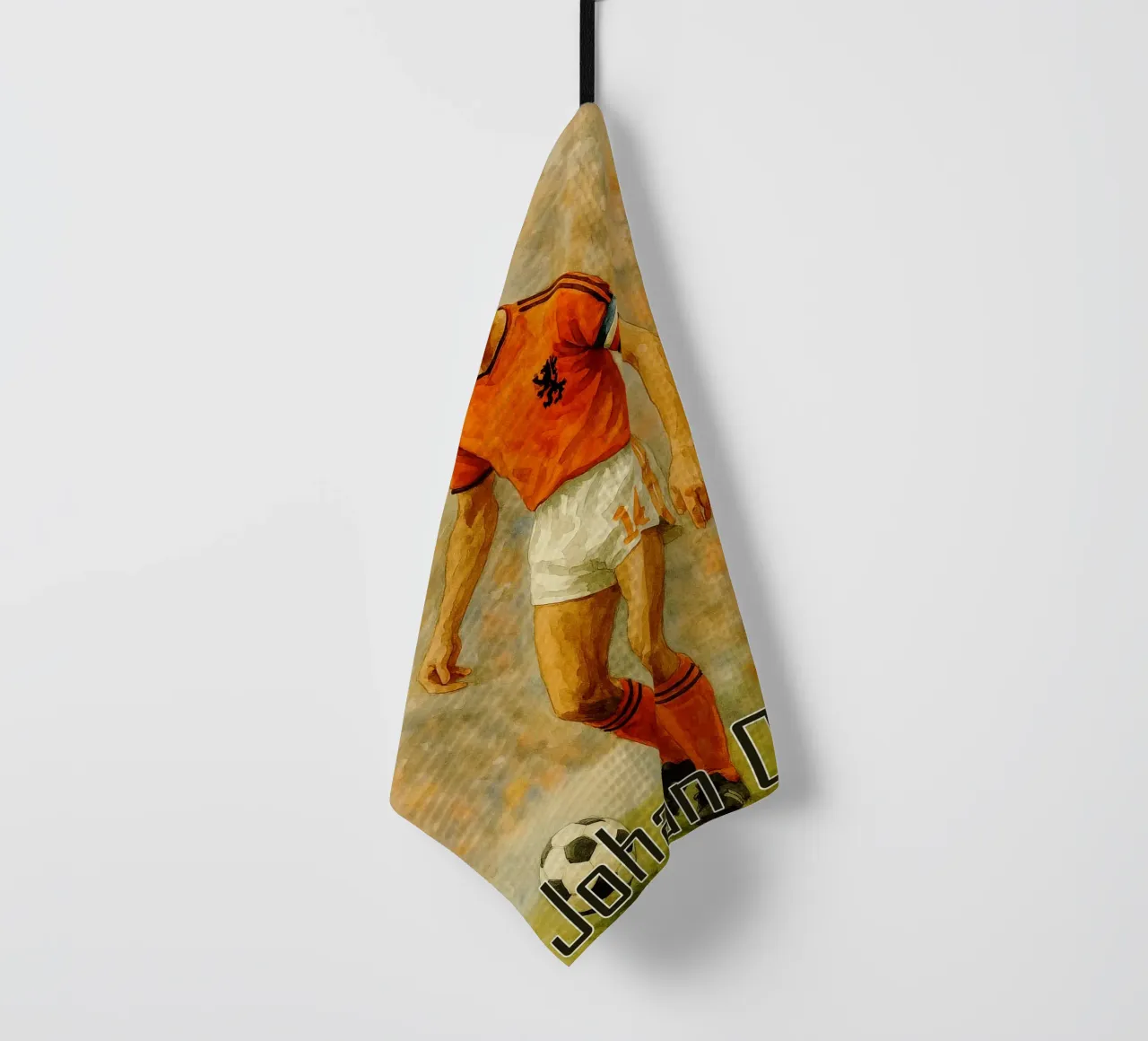 Johan Cruyff Repainting Imagination Redrawing torchon de MOKAIYA