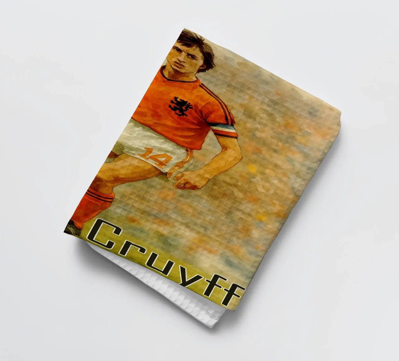 Johan Cruyff Repainting Imagination Redrawing torchon de MOKAIYA