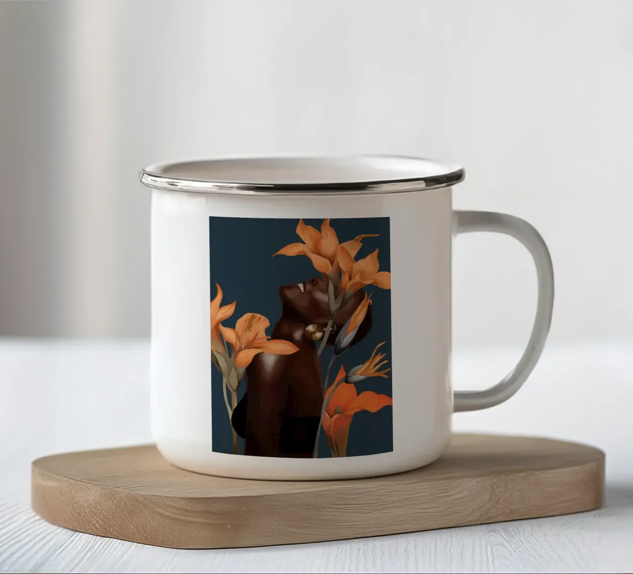 Radiant Stillness tazza in smalto da Nadjaa