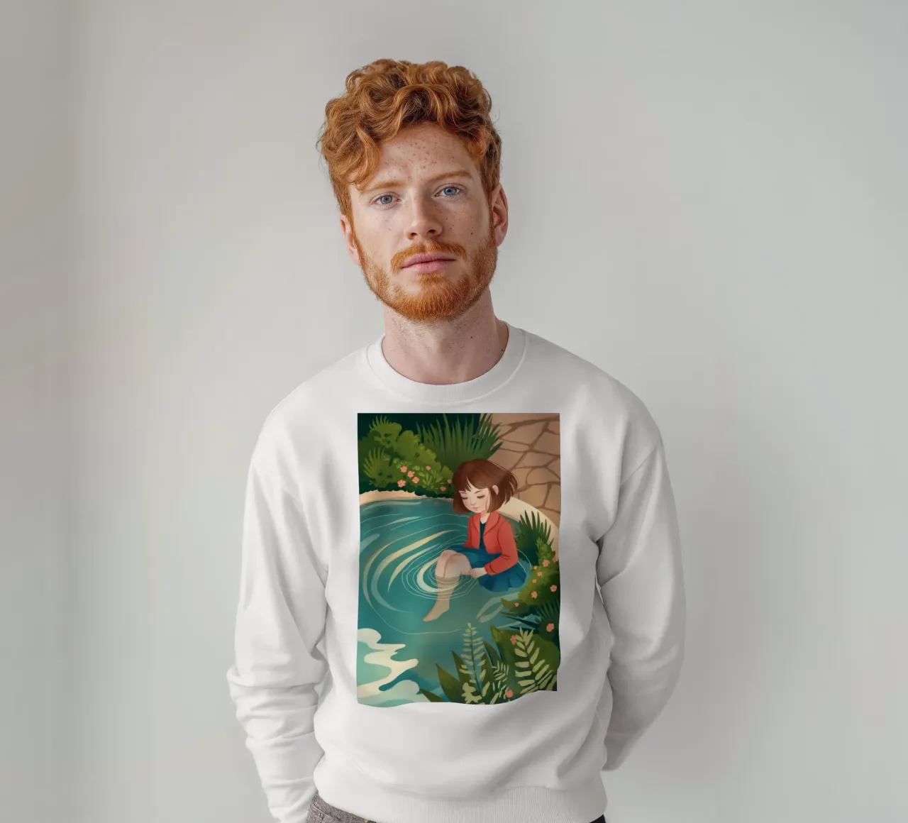 Riflesso di stagno tranquillo felpa da Fine Sanctuary