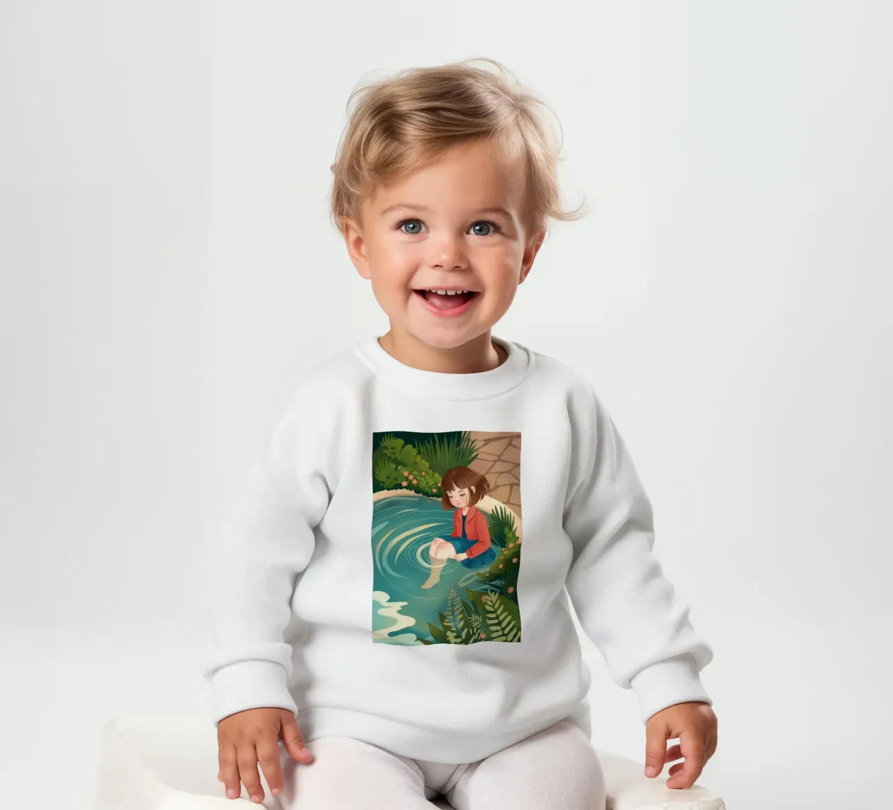 Riflesso di stagno tranquillo felpa neonato da Fine Sanctuary