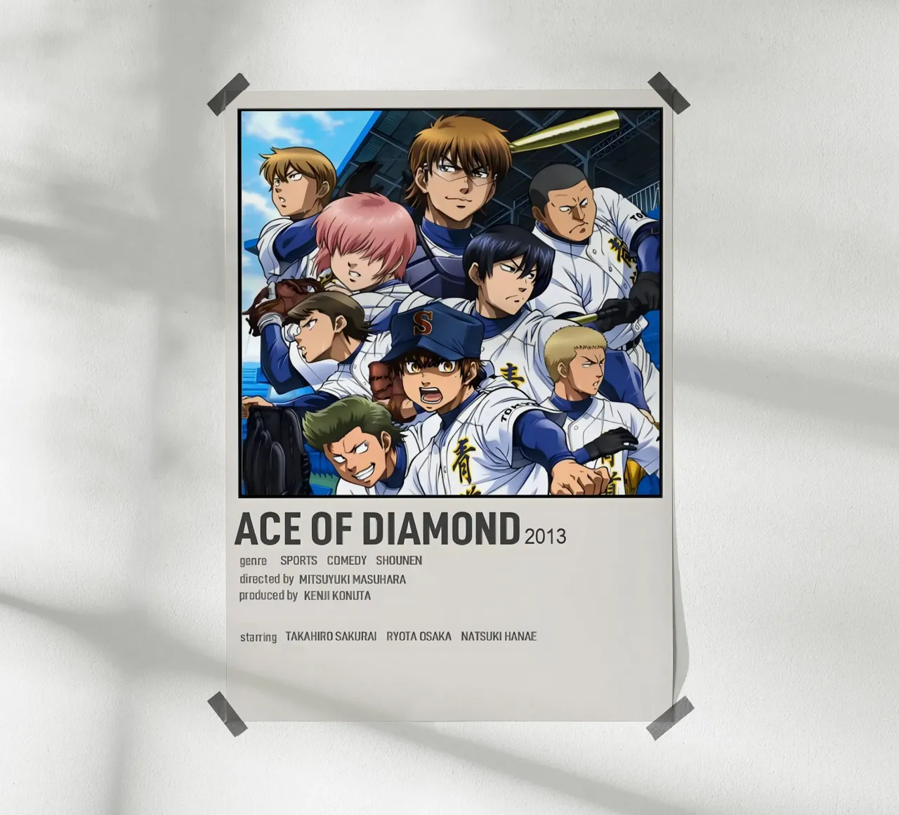 ACE OF DIAMOND 2013 poster con telaio in alluminio da Totoya