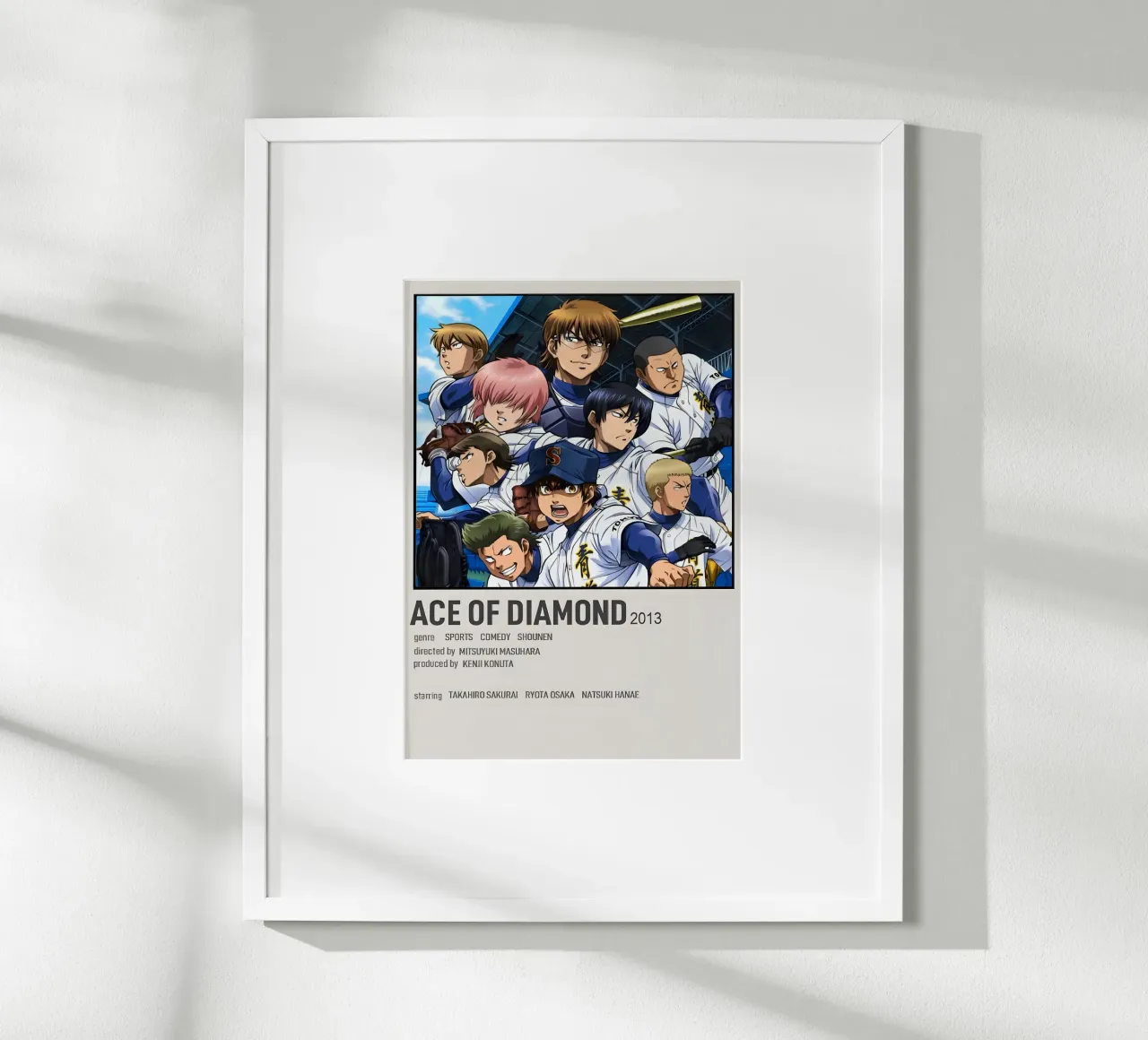 ACE OF DIAMOND 2013 poster con telaio in alluminio da Totoya