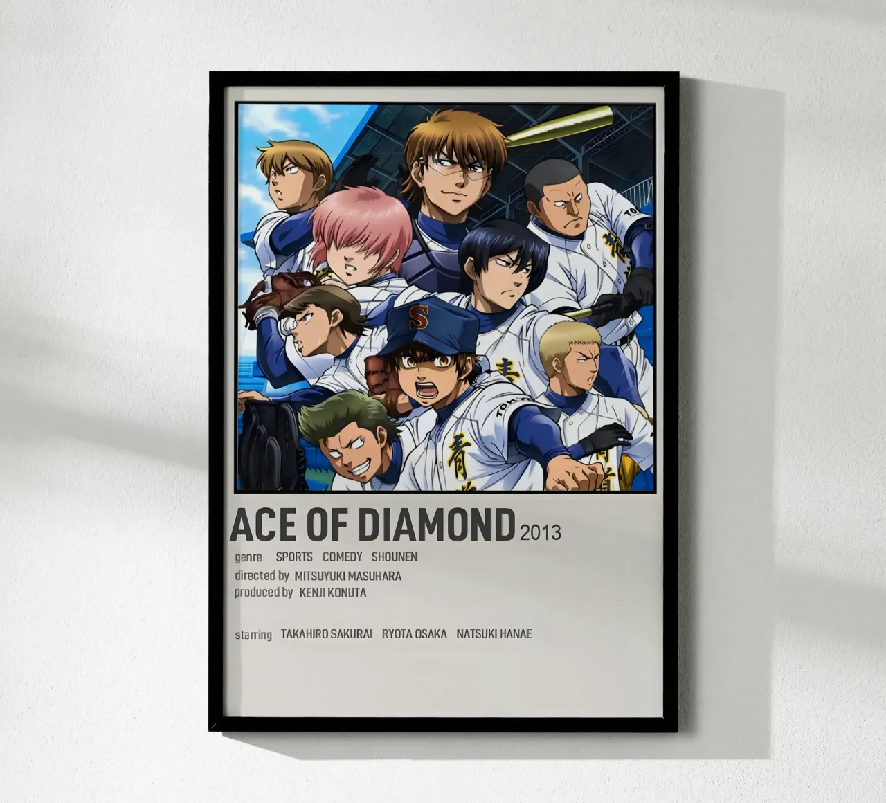 ACE OF DIAMOND 2013 poster con telaio in alluminio da Totoya