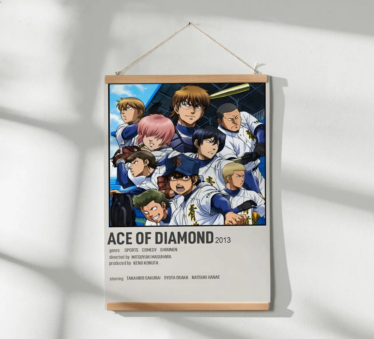 ACE OF DIAMOND 2013 poster con telaio in alluminio da Totoya