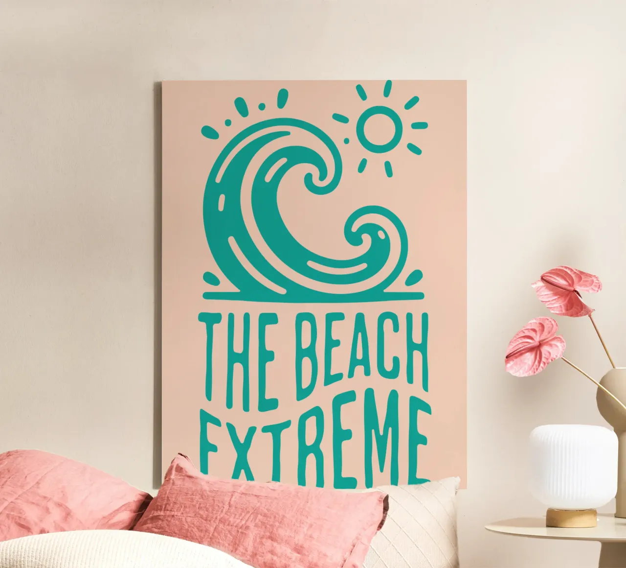 Extreem strand canvas van Gunawan Rb