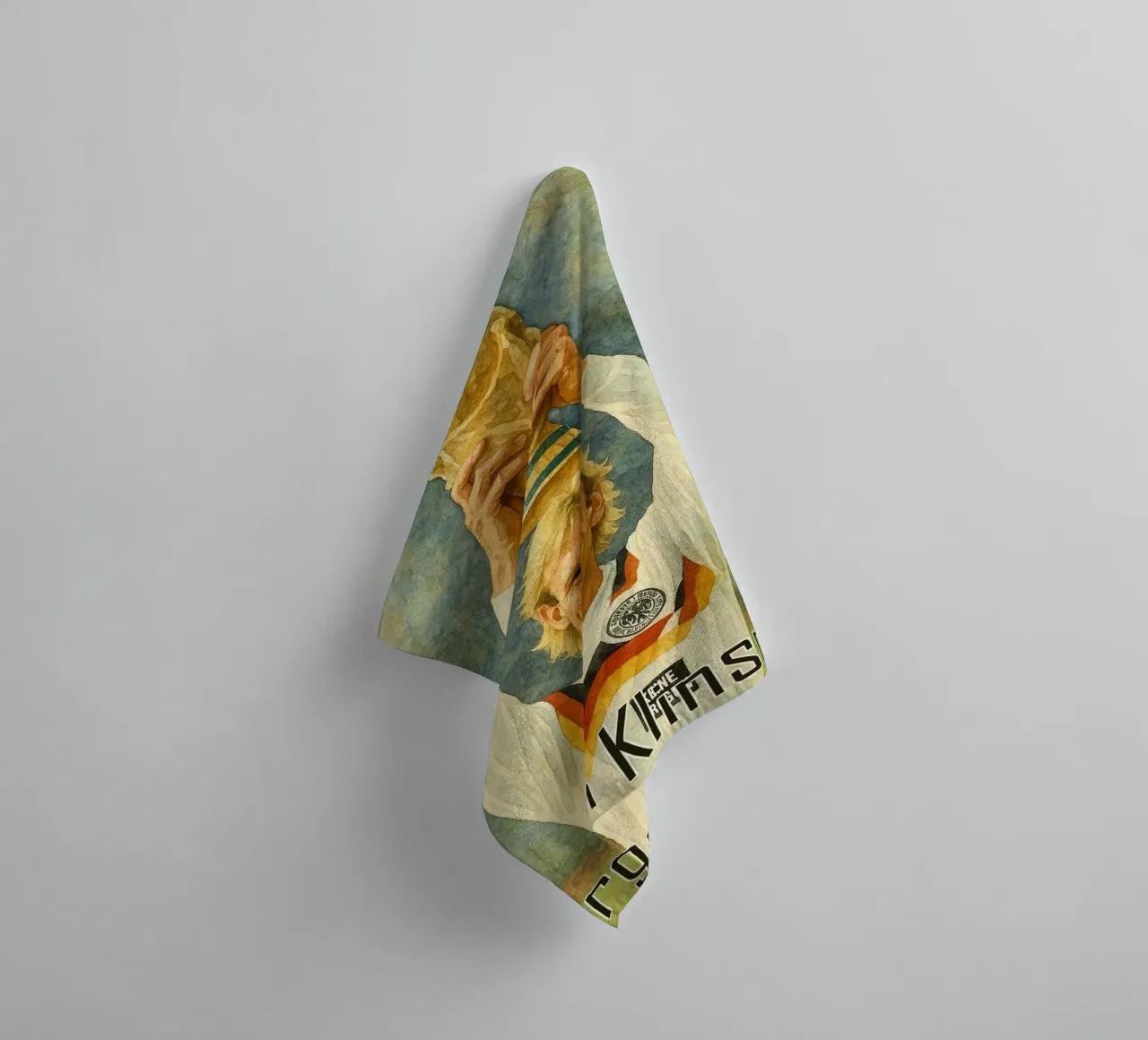 Jürgen Klinsmann Repainting Imagination Redrawing towel by MOKAIYA